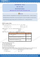 Đề thi học kì 1 Toán 8 - Đề số 2 - Chân trời sáng tạo